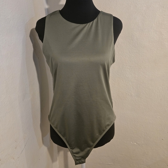 And Now This Tops - Olive Green Women's Bodysuit By And Now This Size L